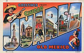Greetings from Ciudad Juarez, Old Mexico - Large Letter Postcard - 5273806701