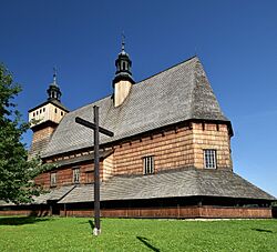 Archivo:Haczów, kościół Wniebowzięcia Najświętszej Maryi Panny (HB6)