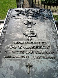 Archivo:Hans von Seeckt Grabplatte