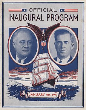 Archivo:Inaugural Program, Franklin Roosevelt and Henry Wallace, 1941 (8391488403)