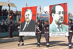 Archivo:IraqPolice Dschalal Talabani and Dschawad al-Maliki