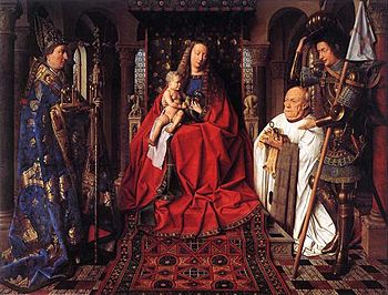 Archivo:Jan Van Eyck La Madone au Chanoine Van der Paele 1434