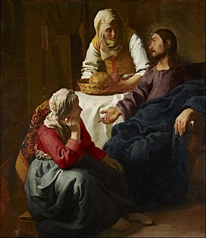Archivo:Johannes (Jan) Vermeer - Christ in the House of Martha and Mary - Google Art Project