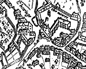 Archivo:John Norden's Map of Westminster - Charing Cross