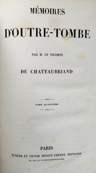Mémoires d'Outre-Tombe