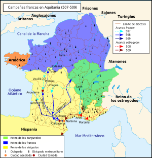 Map Frank campaigns in Aquitaine 507-509-es.svg