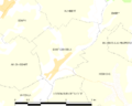 Map commune FR insee code 62745