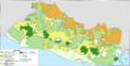 Mapa geológico simplificado de El Salvador