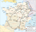 Mapa invasion Galia 407-409