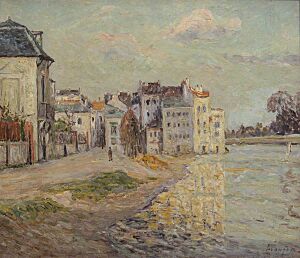 Archivo:Maxime Maufra (1861-1918) - The Embankment of Lagny under Flood Water (Le Quai de Lagny inondé) - N04947 - National Gallery