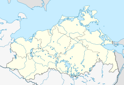 Milow ubicada en Mecklemburgo-Pomerania Occidental