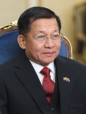 Min Aung Hlaing at the Kremlin on March 4, 2025 (cropped)(b).jpg