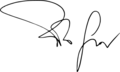 Pietro Grasso signature