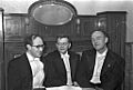 RIAN archive 478141 Mstislav Rostropovich, Dmitry Shostakovich and Svyatoslav Richter