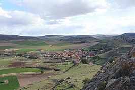 Vista de Riba de Santiuste desde el castillo