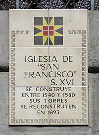 Archivo:Sign of Iglesia de San Francisco, Quito