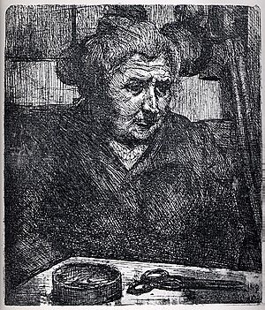 Archivo:The Artist's Mother at a Table MET sf1990.38.39