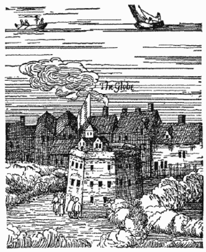The Rose - mislabeled The Globe - from Visscher's View of London 1616.png
