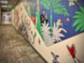 Wikimedia Foundation hall blurred