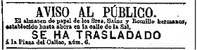 Archivo:1879-08-31-El-Liberal-Fratelli-Sainz-Romillo-traslocano-magazzino