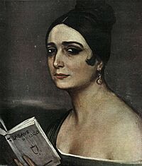 Archivo:1922-02-04, La Esfera, Pilar Millán Astray, Julio Romero de Torres (cropped)