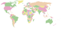 2022 six-color world political map