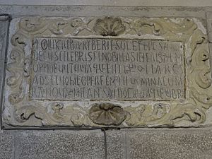 Archivo:Acróstico de Odoario. Catedral de Lugo