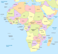 Africa, administrative divisions - de - colored