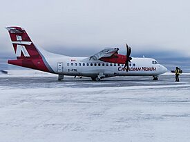 C-FTIL Canadian North-First Air ATR42-500 at Cambridge Bay Airport.jpg