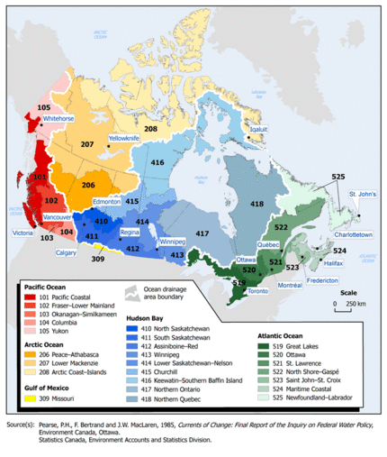 Canada ocean drainage areas and drainage regions.gif