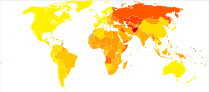 Archivo:Cardiovascular diseases world map - DALY - WHO2004