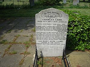Archivo:Charles Lamb's Grave