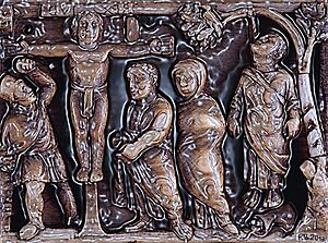 Archivo:Crucifixión de Cristo y suicidio de Judas.