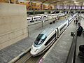 Estación de Zaragoza-Delicias, tren AVE Madrid-Barcelona, Siemens Velaro E, serie 103 de Renfe