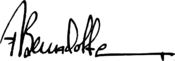 Firma de Folke Bernadotte