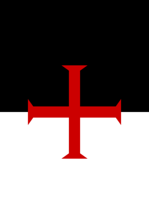 Archivo:Flag of the Knights Templar