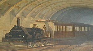Archivo:GWR broad gauge on Metropolitan Railway