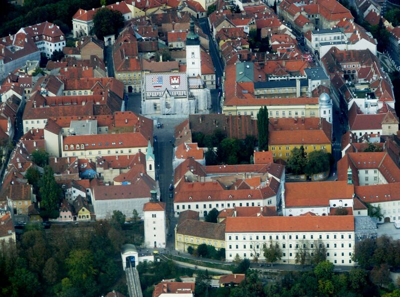 Gornji grad aerial