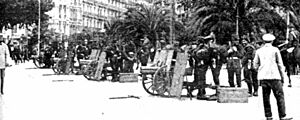 Archivo:Huelga 1917 05 el ejercito en barcelona