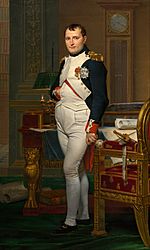 Archivo:Jacques-Louis David - The Emperor Napoleon in His Study at the Tuileries - Google Art Project