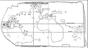 Archivo:Map Juan de la Cosa outline Davies 1976