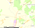 Map commune FR insee code 89466