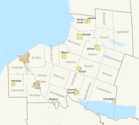 Archivo:Map of Towns in Oswego County, New York