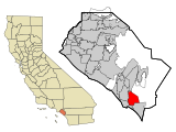 Orange County California Incorporated and Unincorporated areas San Juan Capistrano Highlighted.svg