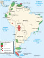 Petroleum regions - south america map-es