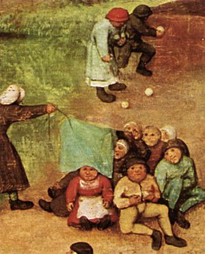 Archivo:Pieter Bruegel the Elder - Children's Games (detail) - WGA3349