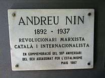 Archivo:Placa Andreu Nin