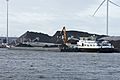Rhenus Hanau en Rhenus Hanau II, ENI 02326109 in de Zanzibarhaven, Port of Amsterdam