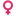 Venus symbol (heavy pink)