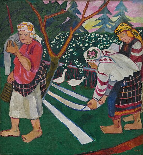 Whitening Canvas (Goncharova, 1908)